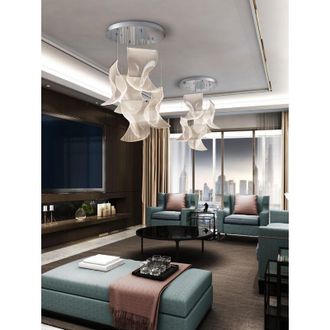 Schuller Lámpara de techo colgante velos ii 5L cromo