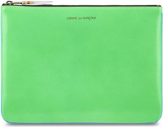 Comme Des Gar&ccedil;ons Wallets & Cardholders, unisex, Green, Size: ONE SIZE Super Fluo Wallet