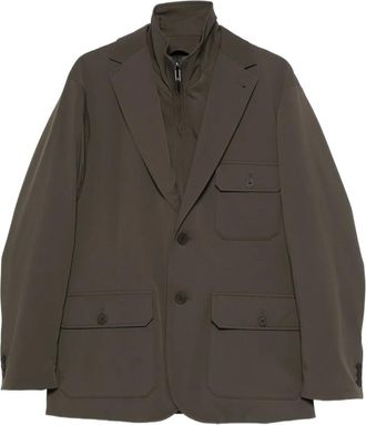 Emporio Armani Blazer met enkele rij knopen - Groen