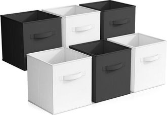 Sorbus 6 Pack 11in Foldable Storage Cubes