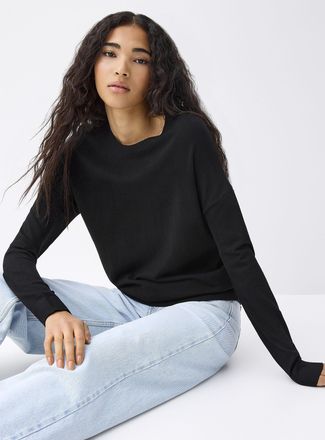 Twik Womens Crew-neck loose sweater