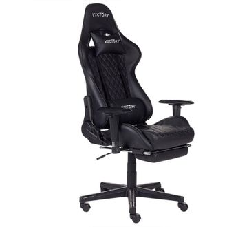 Beliani Gaming Chair VICTORY Faux Leather Black