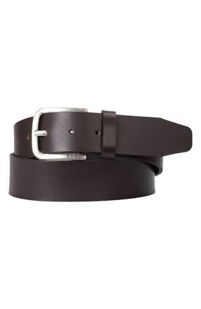 BOSS Janni Leather Belt in Dark Brn at Nordstrom, Size 36