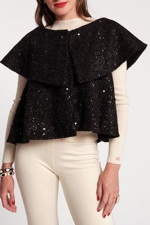 Frances Valentine Peyton Swing Jacket in Black at Nordstrom, Size Medium