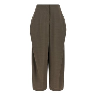 Jacquemus Broeken, Dames, Grijs, 2Xs, Katoen, Le Pantalon Cubisto