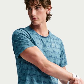 Nike Mens Court Advantage Dri-FIT Tennis Top in Blue | IM6084-438