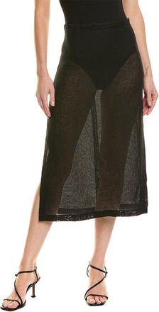 Michael Kors Silk-Blend Crepe Skirt