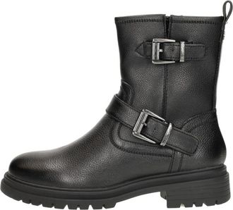 Tamaris Enkellaarsjes Plat - Dames - Enkellaarsjes - Zwart - 39 EU - Schoenen