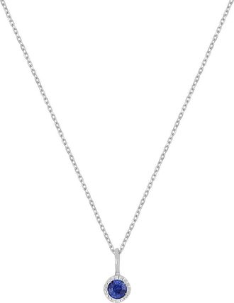 Bony Levy El Mar 18K White Gold Sapphire Pendant Necklace in 18Kw at Nordstrom Rack