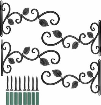 OEM Gancho De Pared Para Colgar Plantas, Soporte Con 4 Ganchos De Hierro De 30 Cm (11,8 Pulgadas), Gancho Decorativo Para Plantas