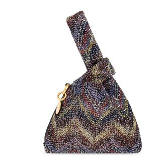 Missoni Handbags, female, Multicolor, Size: ONE SIZE Sequin Zigzag Knot Top-Handle Bag