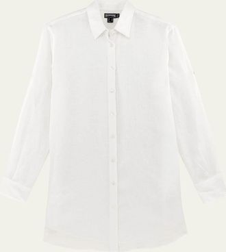 Vilebrequin Linen Mini Shirtdress