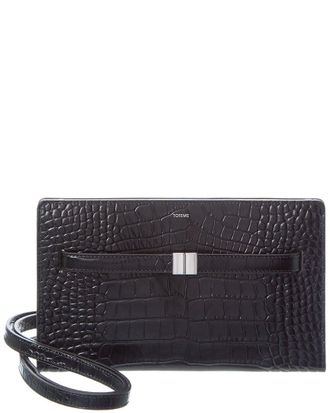 Toteme Croc-Embossed Leather Crossbody