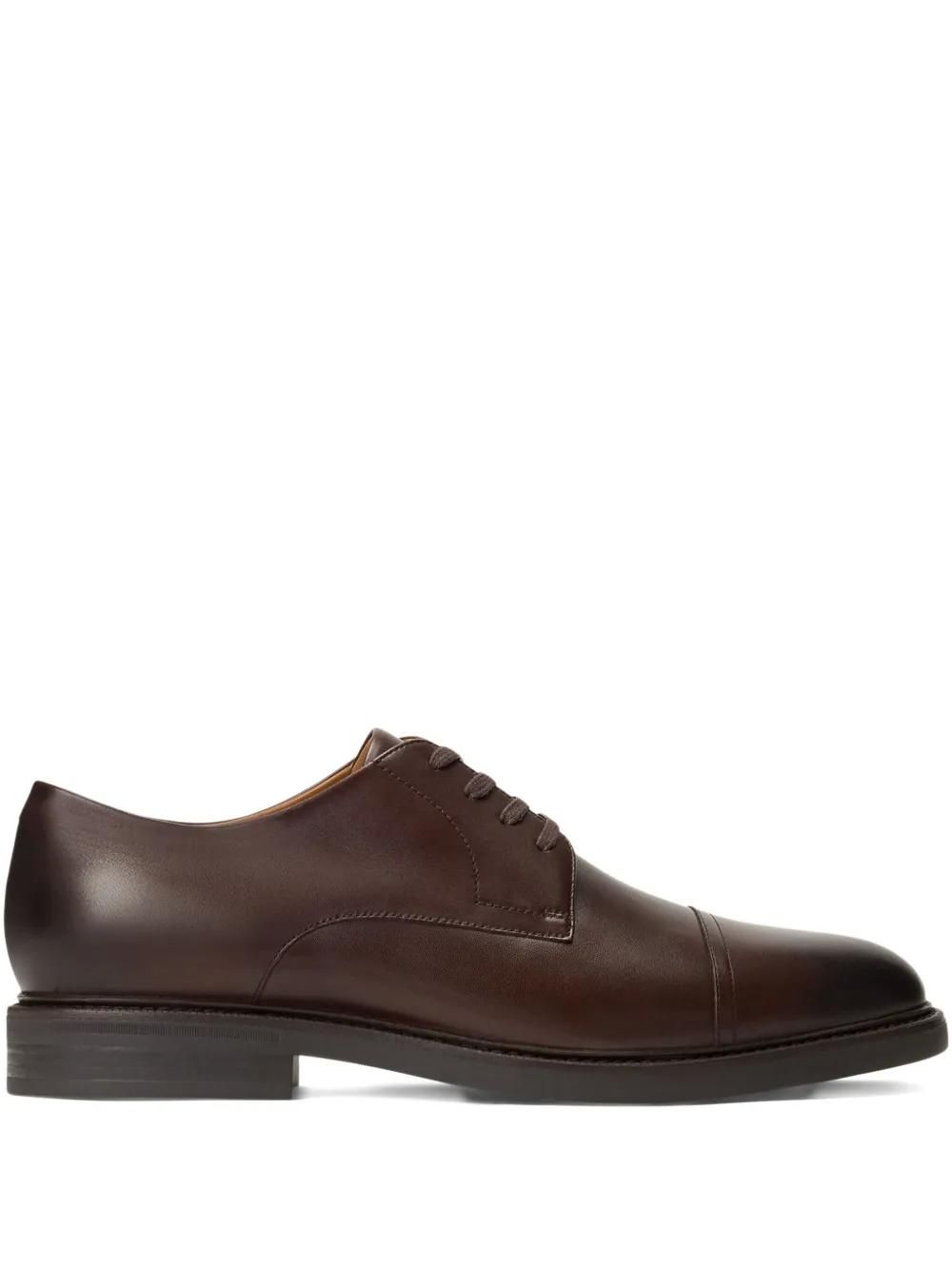 brown polo dress shoes Polo Ralph Lauren Brown Suede Derby Dress Shoes Lace Up Round Toe Men's 13  D