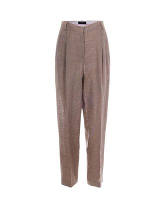 Fabiana Filippi Grey Carrot Pleated Pants
