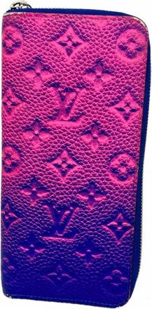 Louis Vuitton Blue Pink Long Wallet (Bi-Fold) (Pre-Owned)