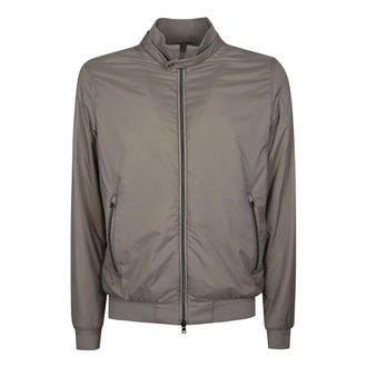 Herno Bomber Jackets, male, Brown, Size: L Ecoage Bomber Jacket
