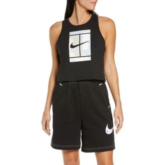 Nike Court Cotton Tank in Black at Nordstrom Rack, Size X-Large