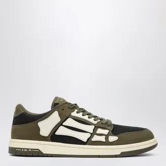Amiri Sneaker Skel Top Low nera/verde militare/bianca