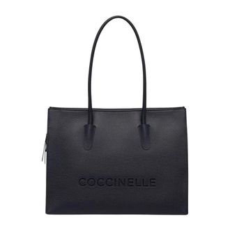 Coccinelle Myrtha Shopper - Dames - Shoppers - Zwart - ONE Size - Leer - Tassen