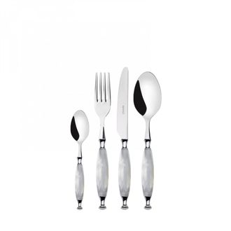 Bugatti Caderas De 24 Piezas Colocadas En Estuche De Madera Blanca Blanca Nativa Country Ghiera Cromata Bugatti