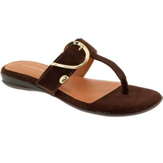 Andr&eacute; Assous Nix T-Strap Sandal in Pinecone at Nordstrom, Size 6.5