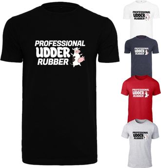 Generic Professional Udder Rubber | Printed Unisex Short Sleeve T-Shirt Multicolour