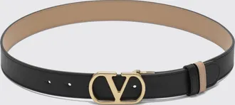 Valentino Garavani Cintura VLogo Signature reversibile in pelle di vitello liscia