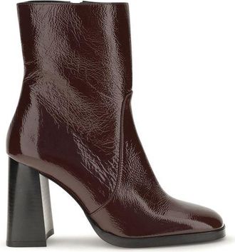 Stuart Weitzman Bordeaux Calf Leather Bos Taurus Ankle Womens Boots