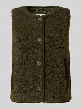 Barbour Regular Fit Outdoor-Weste mit Teddy-Fell Modell LUCIANA in Oliv, Größe 34