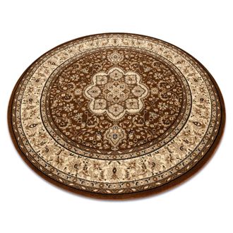 RugsX RugsX Royal Rug in Brown | Size: 200 cm diameter