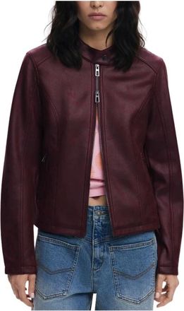 Desigual Chaq Jacket - Dames - Zomerjassen - Rood - XS - Leer - Jassen