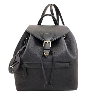Louis Vuitton Pre-owned Montsouris PM Rugzak - Dames - Vintage Rugzakken - Zwart - ONE Size - Leer - Vintage