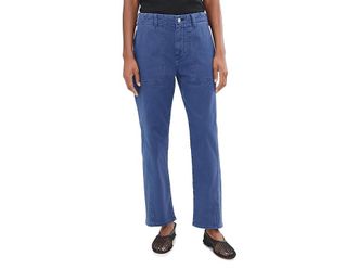 AG - Adriano Goldschmied Analeigh Mid-Rise Utility Pants in Sulfur Pacific Navy Womens Jeans Sulfur Pacific Navy : 25 27, Cotton/Elastane/Polyester