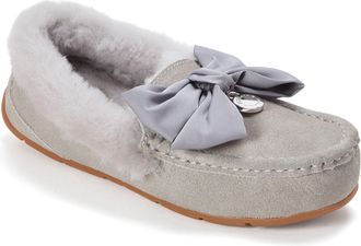 Dearfoams Fireside by Dearfoams Womens Mel Dream Bow Moccasin Slippers