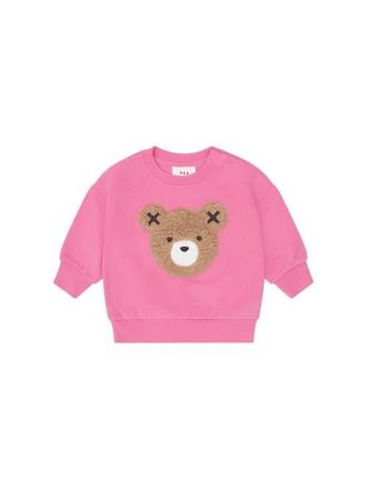 Huxbaby Furry Huxbear Sweatshirt Girls in Strawberry at Nordstrom, Size 6-12M Au