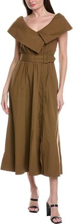 Lela Rose Asymmetrical Cuff Dress