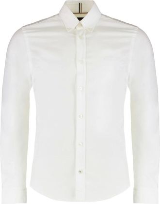 HUGO BOSS Casual Shirts, male, White, XS, Cotton Shirt