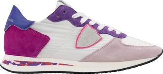 Philippe Model Veterschoenen voor dames van su&egrave;de en leer - Dames - Sneakers - Veelkleurig - 37 EU - Leer - Schoenen