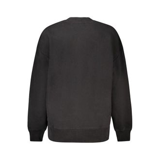 Calvin Klein Logo-Embroidered Cotton Sweatshirt - Black