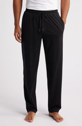 Nordstrom Cotton & Tencel Modal Lounge Pants in Black at Nordstrom, Size Xx-Large