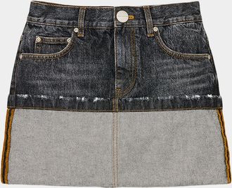 Marc Jacobs Cuffed Denim Mini Skirt