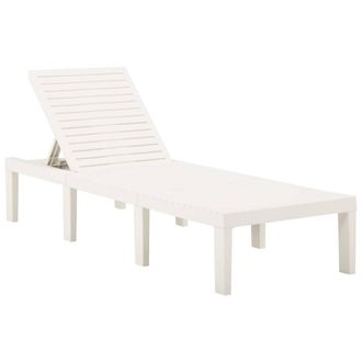 Berkfield Home Sun Lounger Plastic White