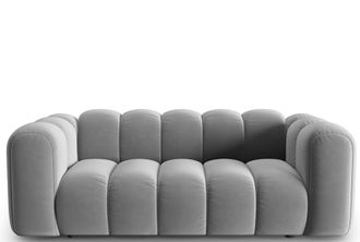 MICADONI 2-Sitzer Design Modul Sofa Lupine - Samtbezug