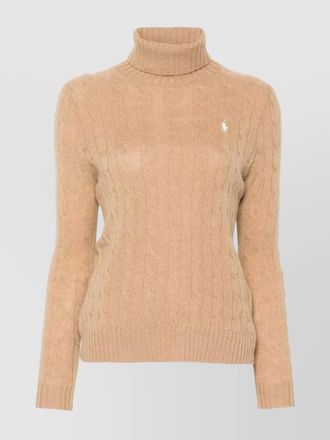 Polo Ralph Lauren wool cashmere cable knit turtleneck sweater
