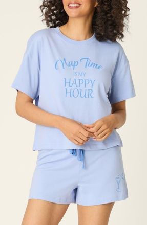 PJ Salvage Softee Short Pajamas in Cornflower at Nordstrom, Size X-Large