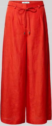 Forever New Wide Leg Hose aus Leinen-Viskose-Mix Modell Myla in Orange, Gr&ouml;&szlig;e 32