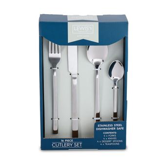 Lewis's Ambience 16pc Cutlery Set | TJ Hughes