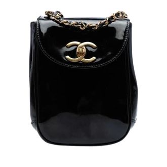 Chanel Pre-owned Leather chanel-bags - Dames - Pre-owned - Zwart - Maat: ONE Size Leer