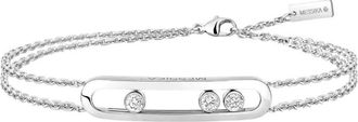 Messika Move Classique 18k White Gold Diamond Bracelet